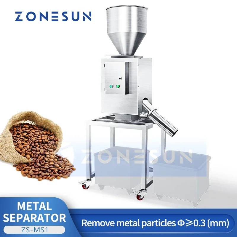 

ZONESUN Industrial Metal Separator Machine Metal Sorting Ferrous and Non-ferrous Metals Separating Equipment ZS-MS1