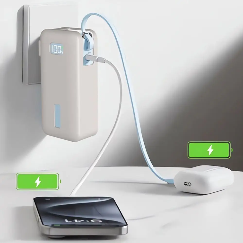 충격 방지 실리콘 케이스 방진 단색 보호 케이스 소프트 휴대용 Anker NANO 3-in-1 파워 뱅크 10000mAh 30W용