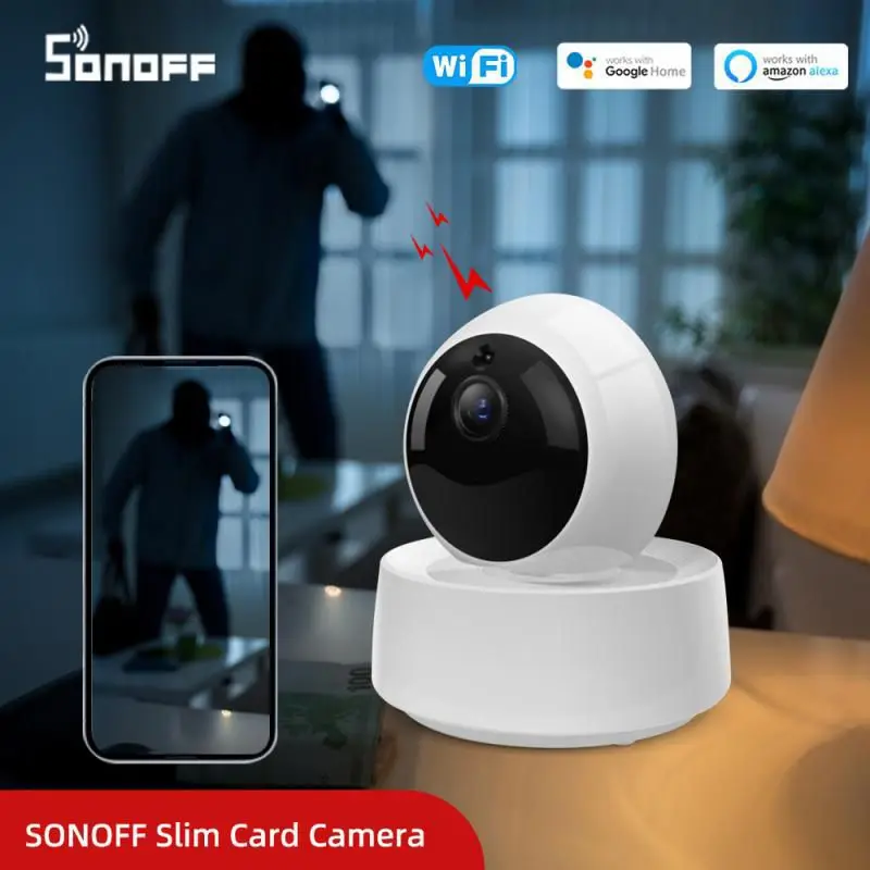 

SONOFF GK-200MP2-B Mini Wireless Wifi Camera IP Ewelink APP 360 IR 1080P HD Baby Monitor Surveillance Security Alarm Smart Home