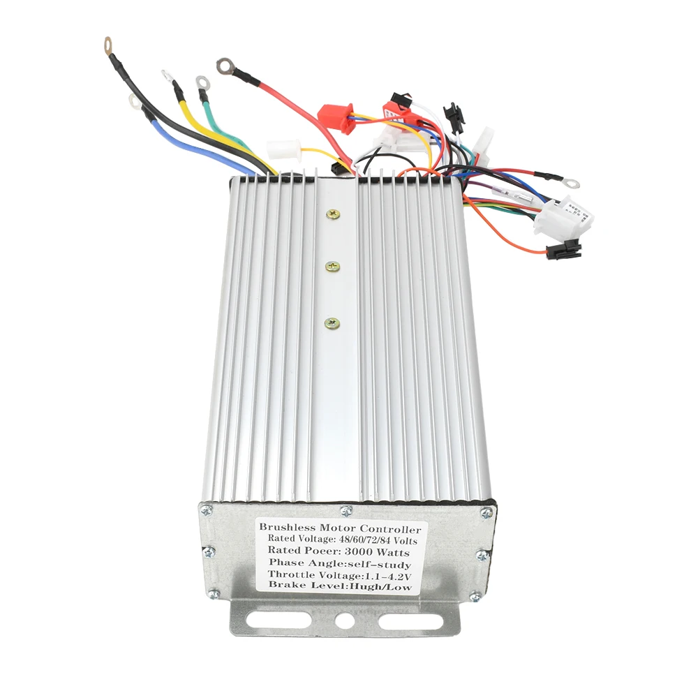 48V 60V 72V 84V 3000W 전기 컨트롤러 18 튜브 듀얼 모드 전기 자전거 브러시리스 컨트롤러 속도 모터