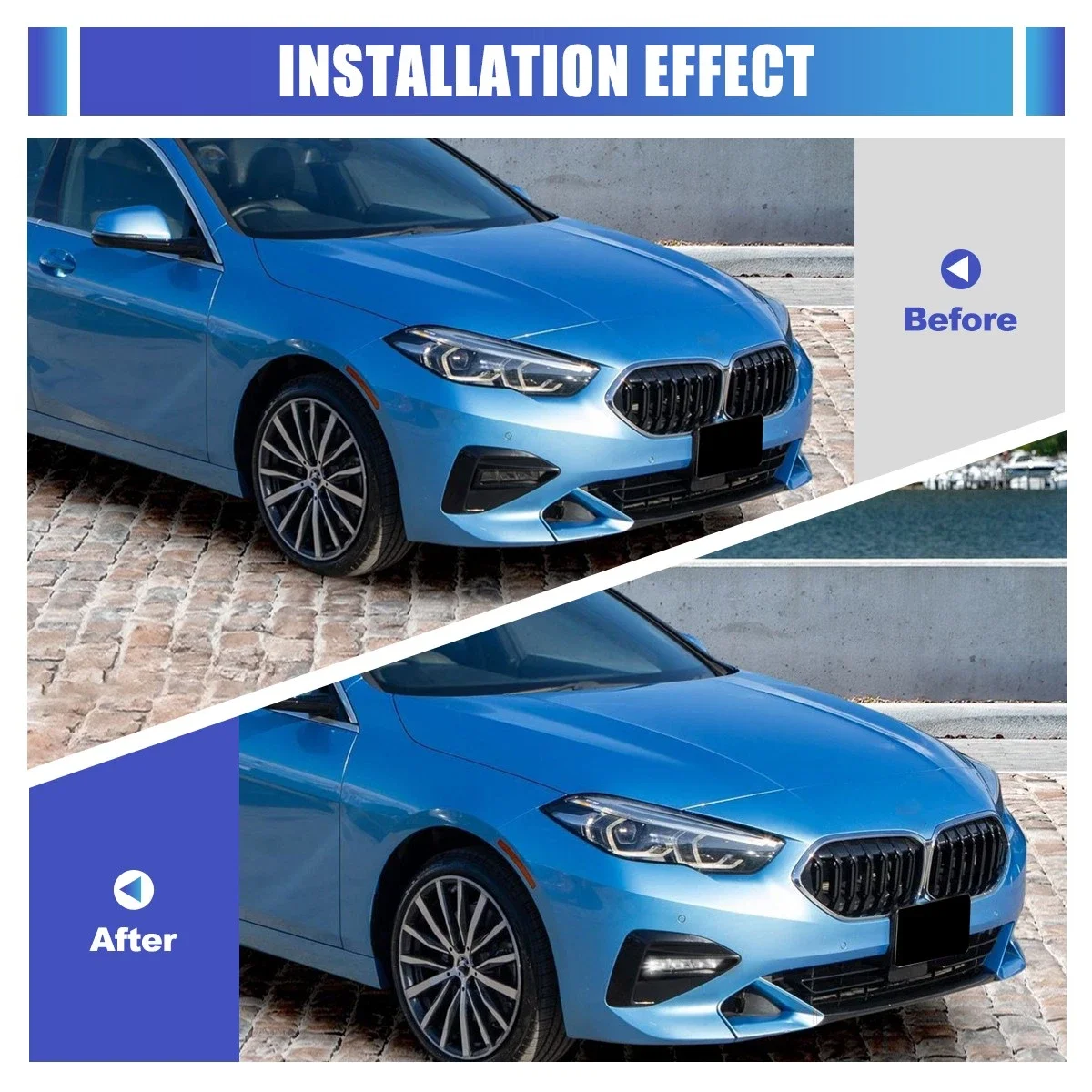 BMW G20 G21 F44 2019-2022용 플러그 앤 플레이 LED 안개등 DRL 주간 주행등 자동차 액세서리 63177433787/8