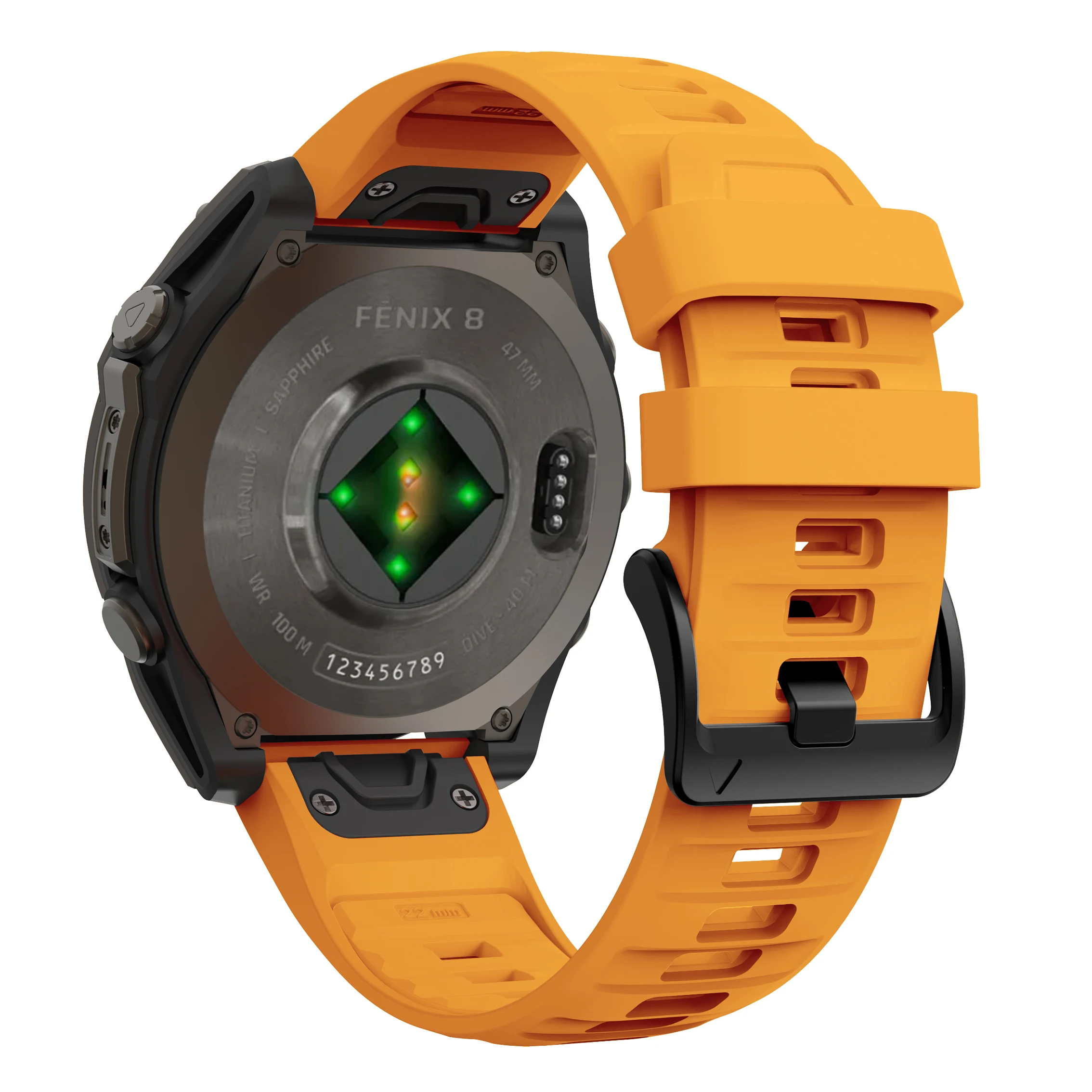 Versatile Silicone Watch Band for Fenix8 - QuickFit Strap Bracelet