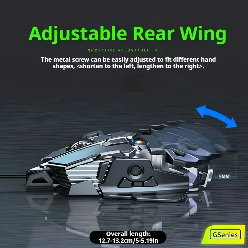 Wired Mouse EWEADN G5/MK500 Silent Mouse Full Key Macro Programming CSGO E-Sports Gaming PC Gamer Laptop Accessories Gift