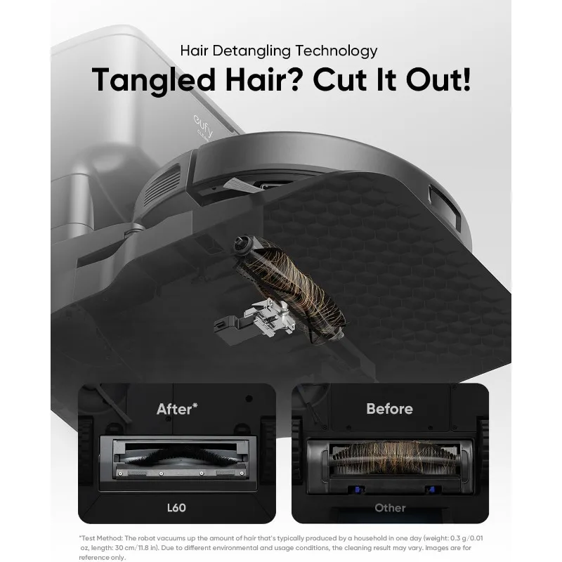 eufy L60 Robot Vacuum with Self Empty Station, Hair Detangling Technology, Up to 60 Days Hands Free Cleaning, 5,000 Pa Suction 2