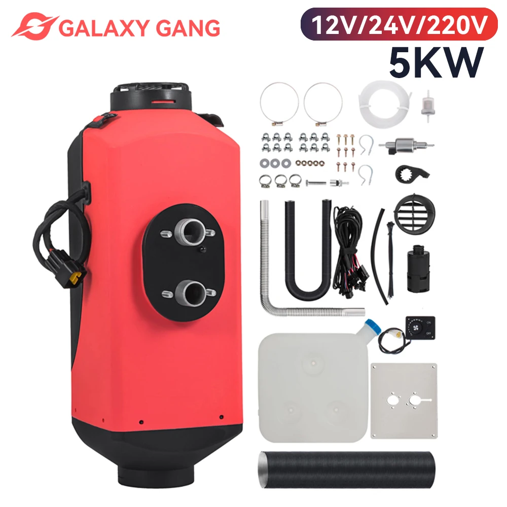 

Galaxy Gang 5kw 5000w12v 24v Car Heater Diesel Air Heater All In One With Silencer For Car Bus Trailer RV Diesel Vehicle Parking