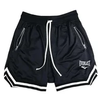 EVERLAST Fitness Sports Basketball Shorts Men's Summer Casual Loose Breathable Mesh Shorts Fashion Hip Hop Sweatpants 2