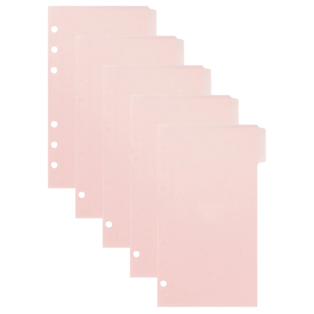 

Office Supply Loose Leaf Bags Storage Plastic Binder Pockets Money Chaiers