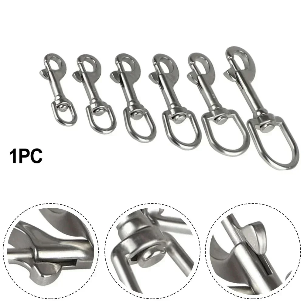 Spring Snap Hook Stainless Steel Swivel Eye Bolt Snap Spring Hook For Scuba Diving Pet Leash Flag For Diving Hook Pet Leash/Camping Tent scuba diving accessories