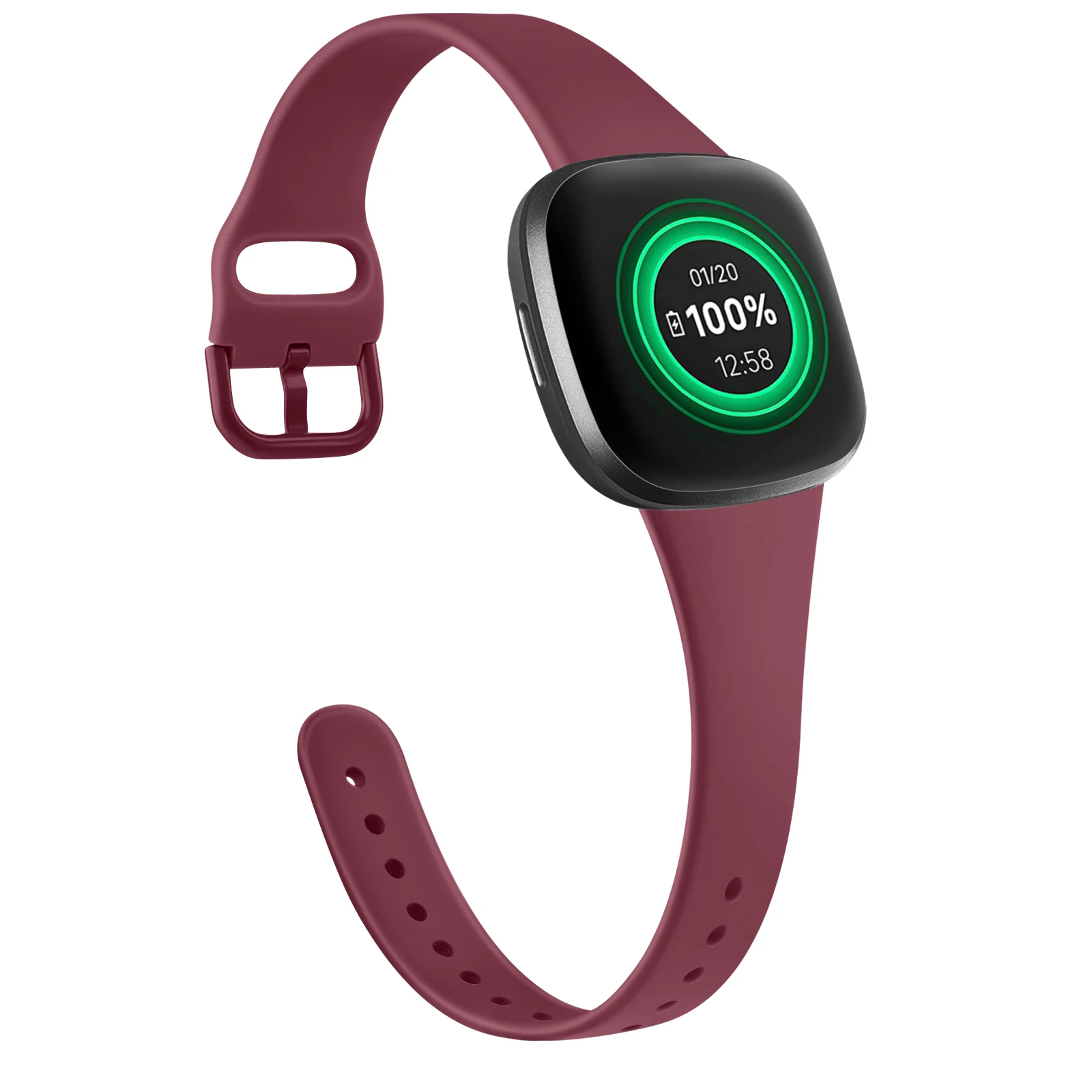 Silicone Slim Strap Band Bracelet Replacement