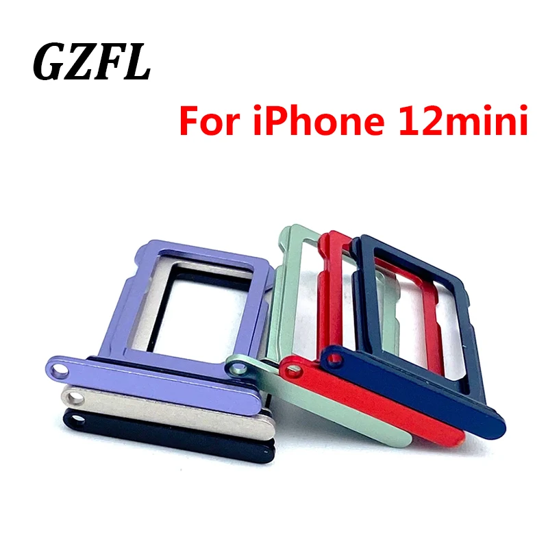 

1PCS For iPhone 12 Mini Sim Card Tray Slot Holder Adapter Replacement Parts