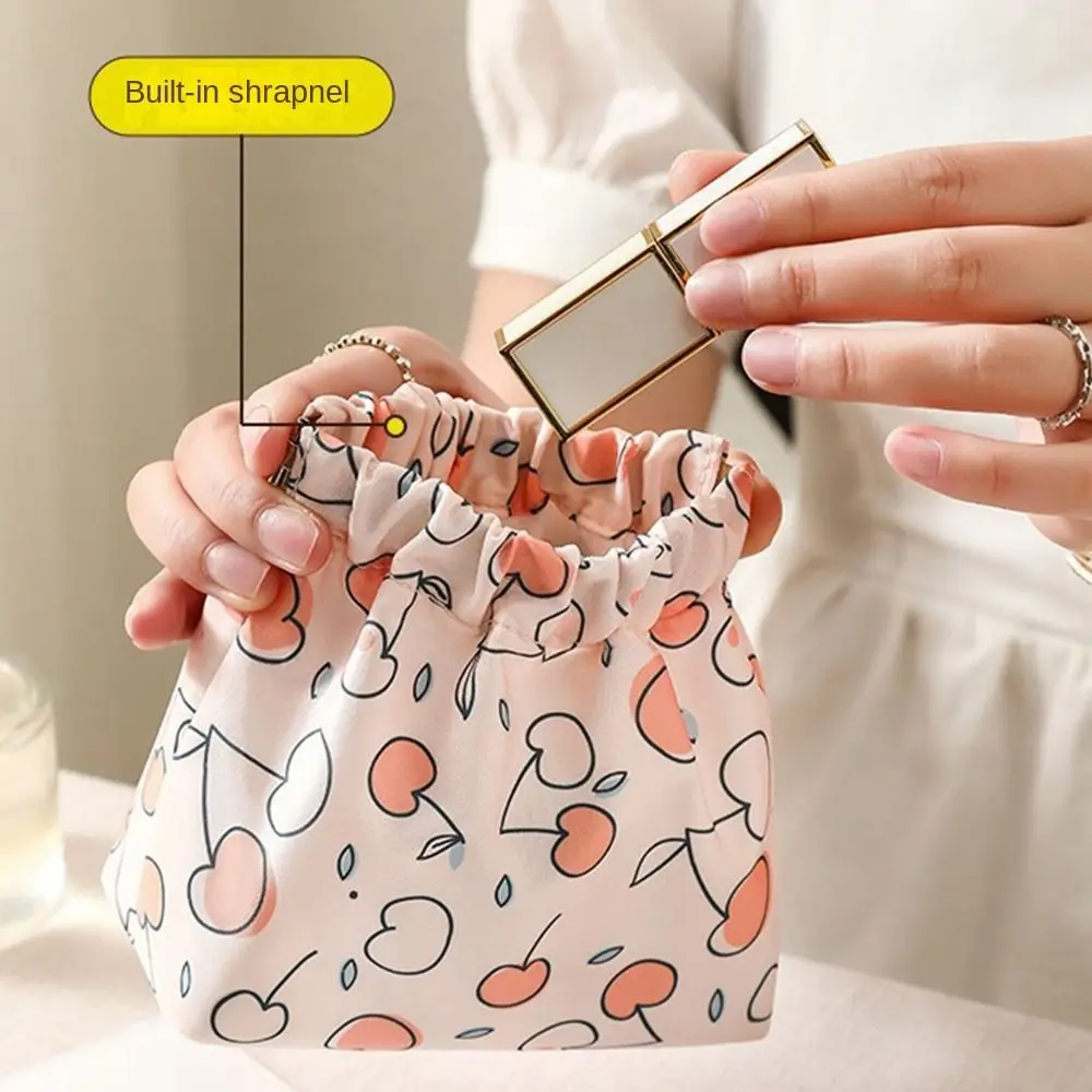 Automatic Closing Coin Purses Women Coin Pouch Travel Lipstick Cosmetic Bag Fashion Waterproof Nylon Storage Bags