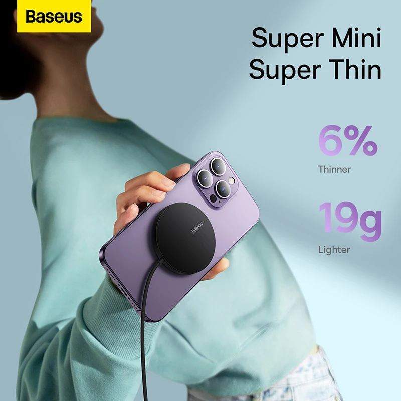 Baseus 15W Magnetic Wireless Chargers for iPhone 14 Qi Wireless