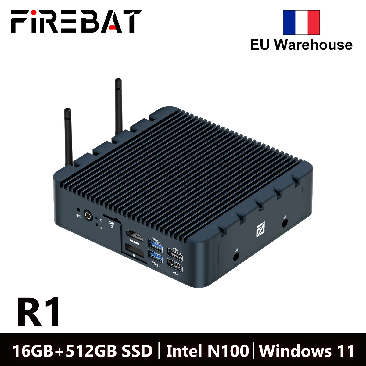【新品】FireBAT  ミニ　PC　インテル　N100　　8G  256GB Amazon.com: FIREBAT Mini PC N100 Intel【AM02】 2x2.5GbE RJ45