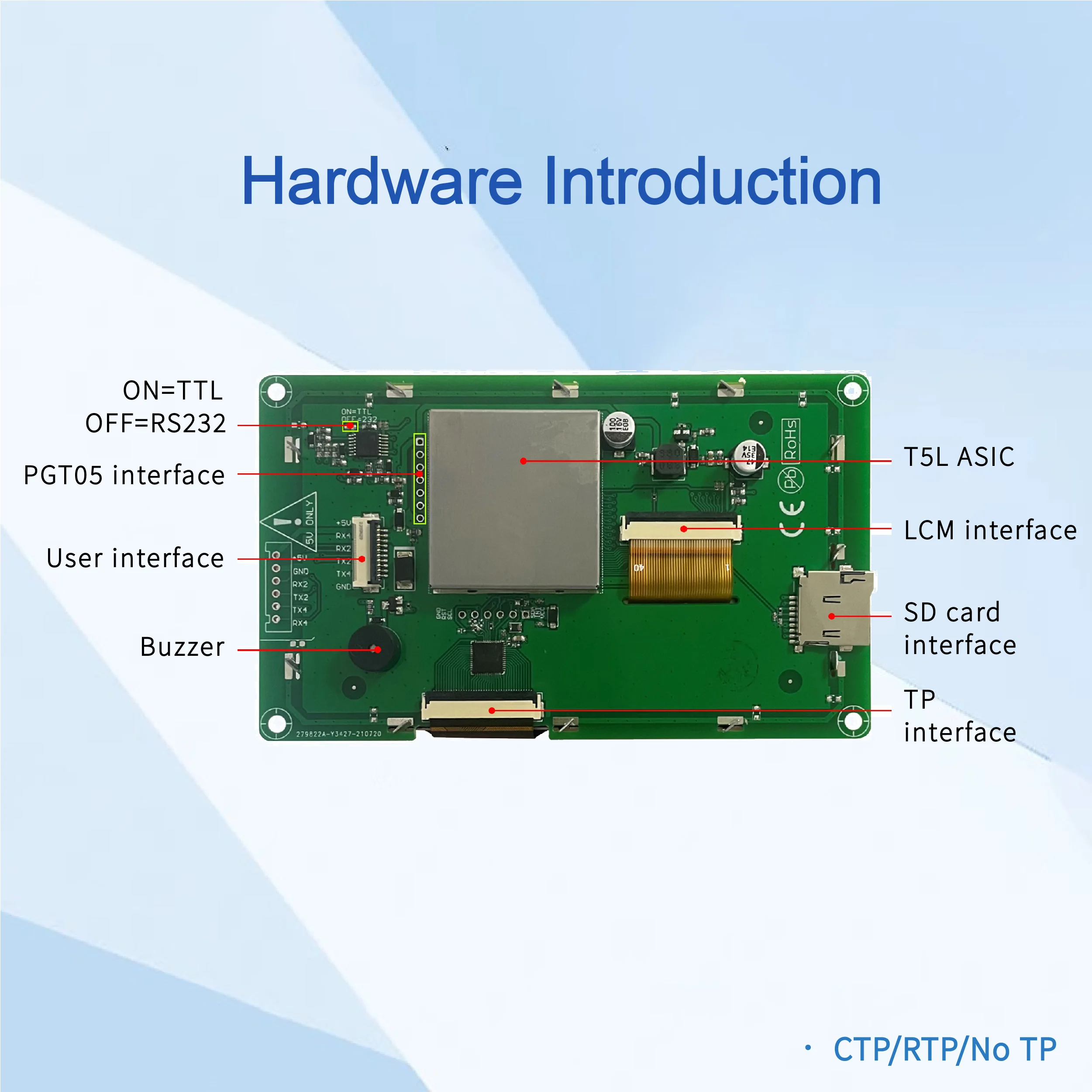 DWIN TFT LCD ÷  Ƶ̳ 480*272 TN ũ ġ г, Ʈ UART LCM , 4.3 ġ