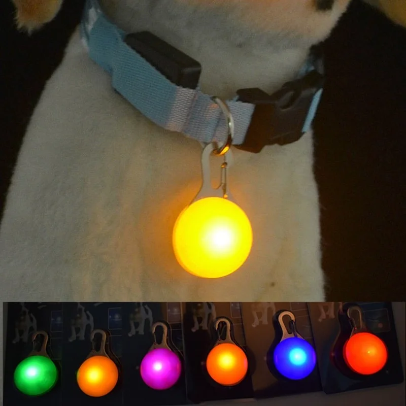 Tanie LED obroża dla psa świecący wisiorek bezpieczeństwo w nocy prowadzi naszyjnik Luminous Bright Decor