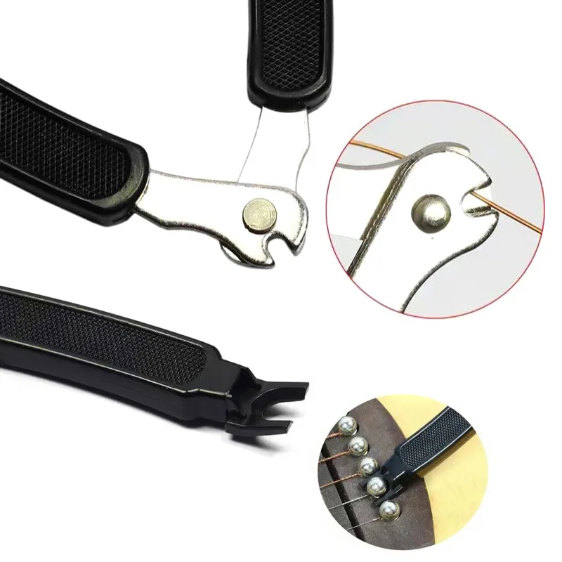 Musical Instruments Accessories Guitar Tuner Guitar Repair Tool Guitar Parts Music Chord Tool Guitar Tuning Tool Accessories String Changer 3 in 1 Strings Cutter Winder Pin Puller Clamp Remover