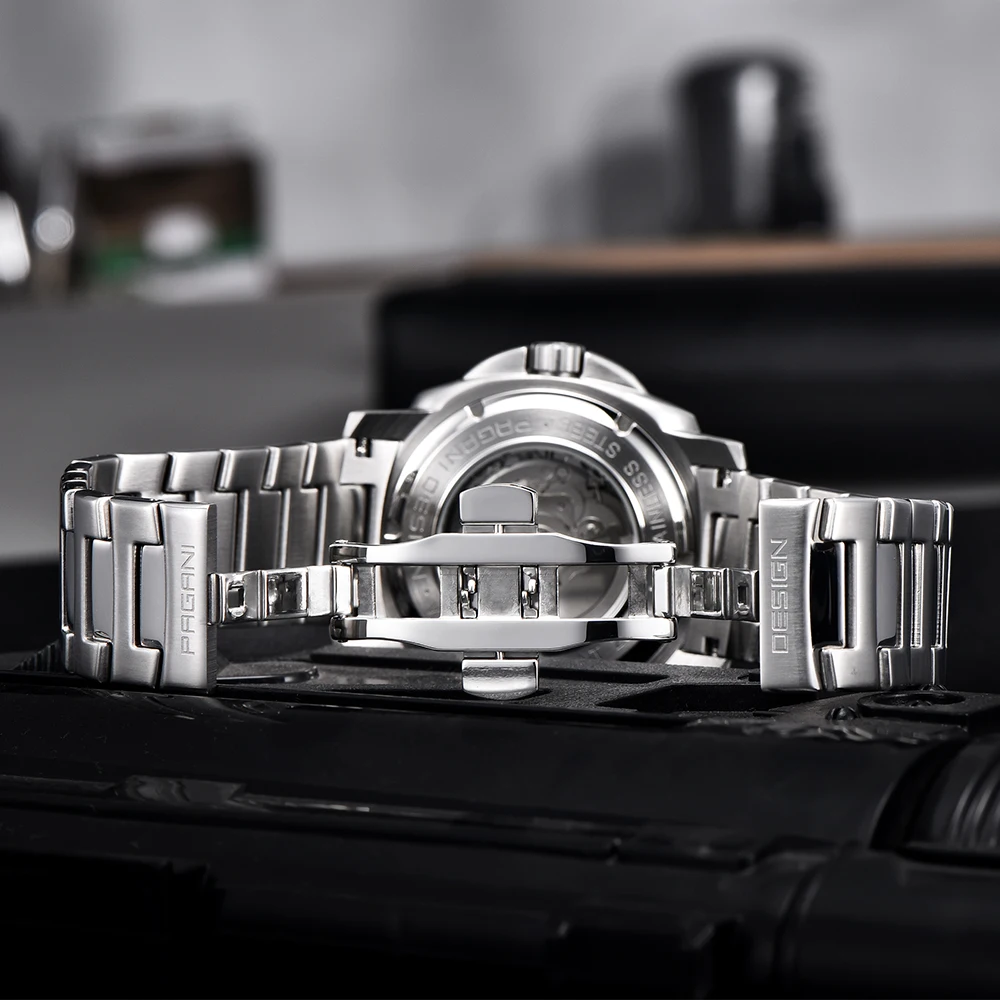 PAGANI DESIGN Luxury Men Mechanical Watch Fashion Sapphire 200M Waterproof Automatic Wacth for Men Timecode Relogio Masculino 6