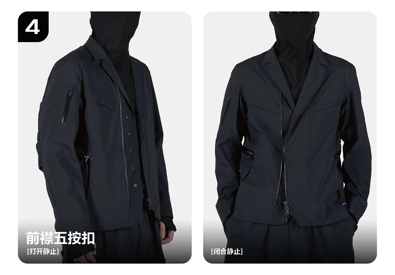 Reindee Lusion 25aw Polartecneoshell functional suit jacket multipocket doubleshape collar techwear -