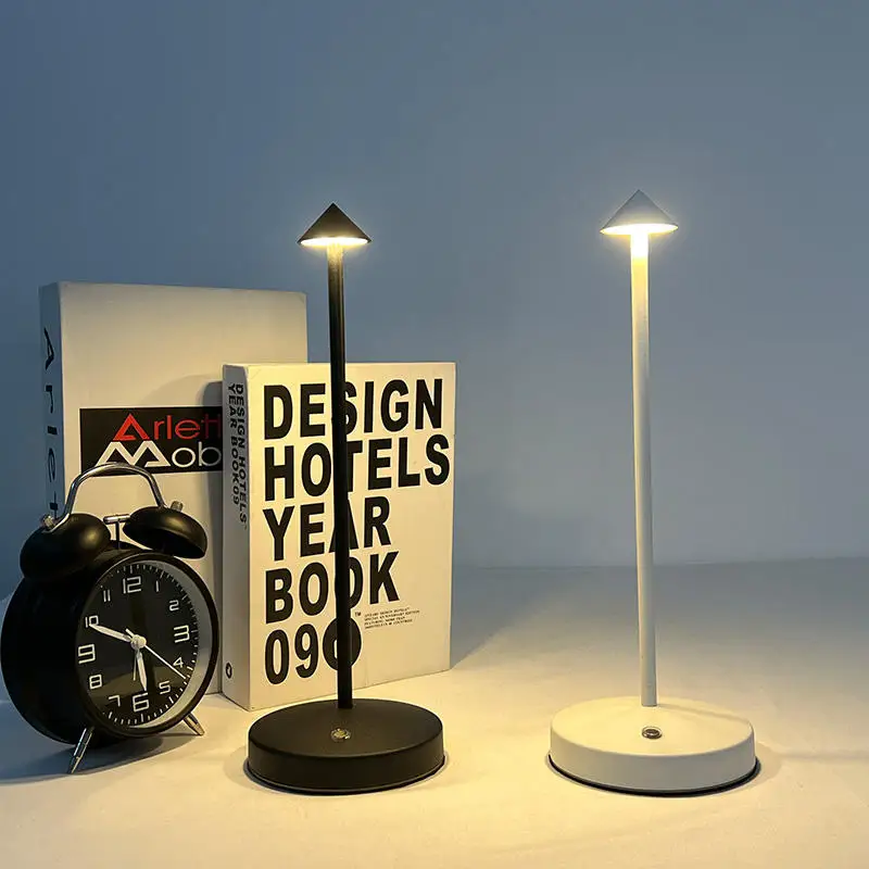 

USB charging retro LED I-shaped table lamp bar dining table night light net red atmosphere touch dimming lamp