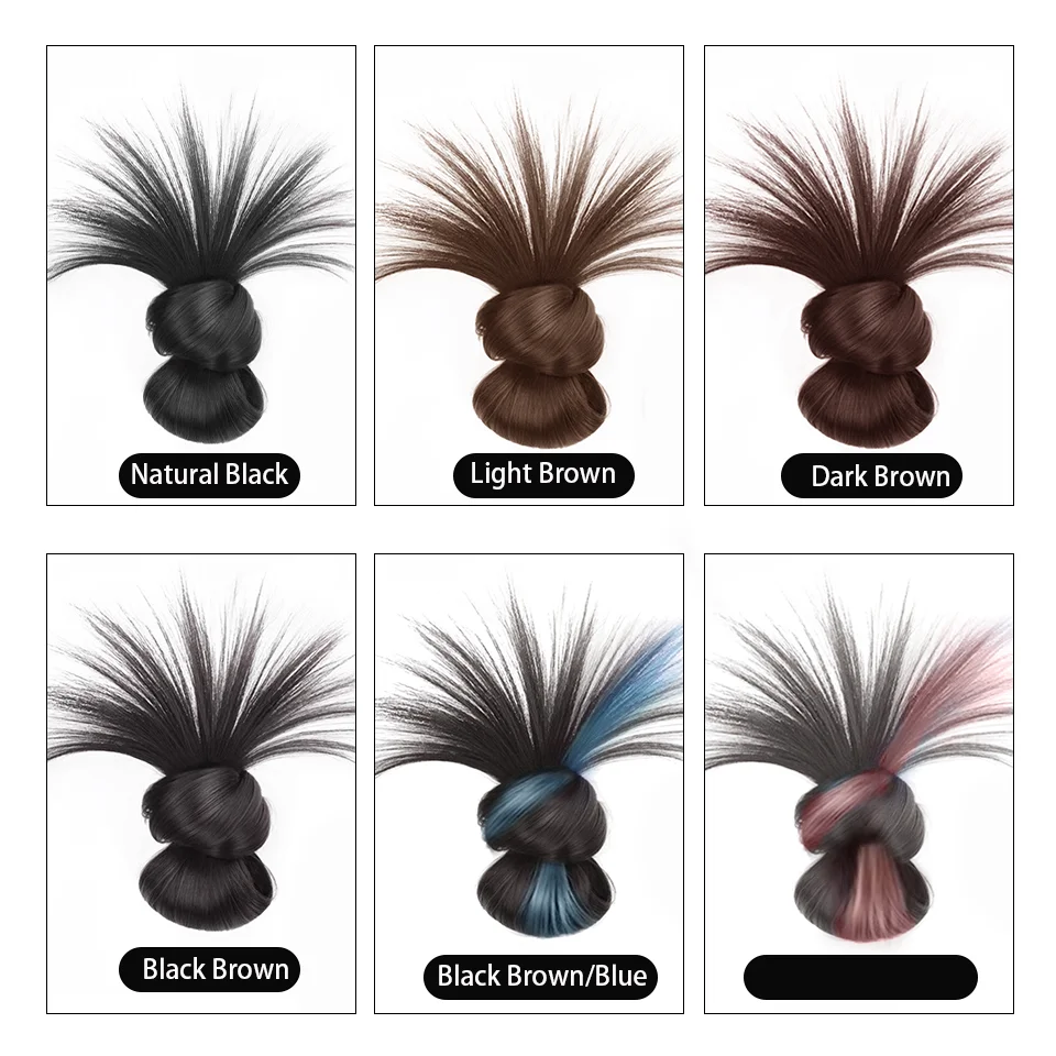 Claw Clip Chignon Short Ponytail Hair Extensions Synthetic Messy Bun Hair Piece for Wonen Straight Natural Fake Hairpieces