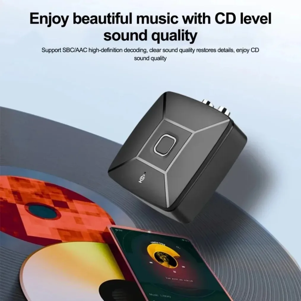 VIKEFON Audio Conversion Adapter For Bluetooth 6.0 Wireless Receiver AUX 3.5Mm For PC Car Kit Modified Audio Speaker Amplifier