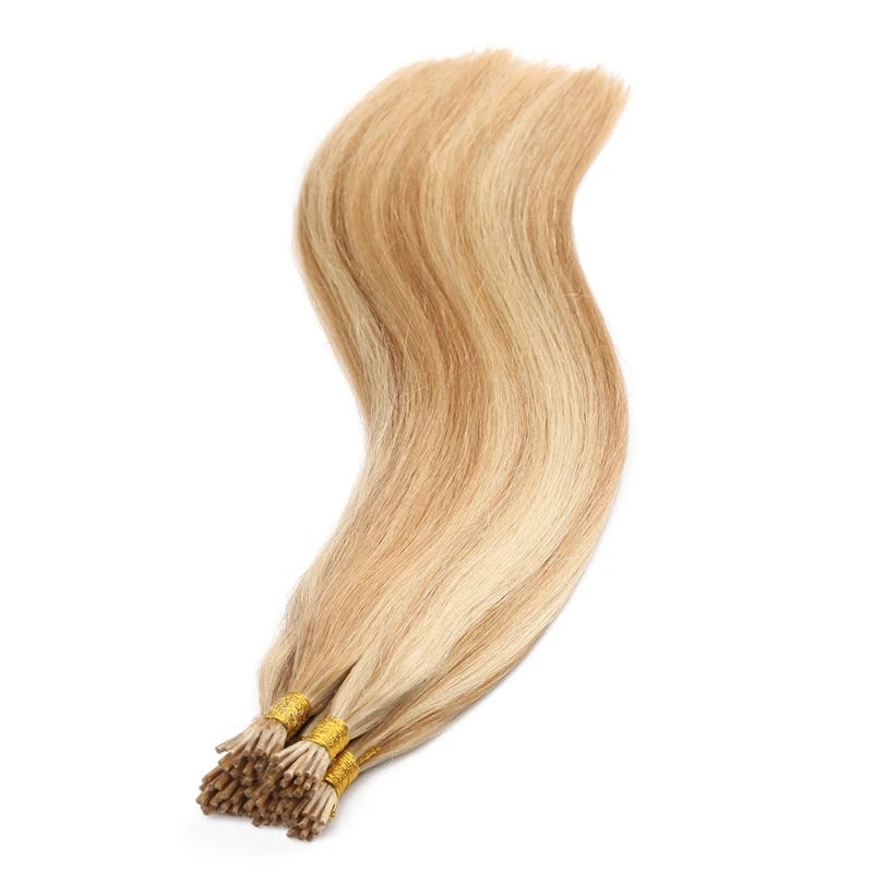 P27/613 I Tip Hair Extension Human Hair 1g/s Nail I Tip For Women 24" Pre Bonded Extensions 50g/100g Keratin