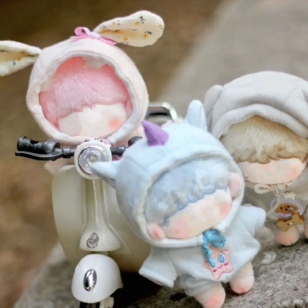 

10 см 20 см кукольная одежда подарок куклы аксессуары многоцветные однотонные толстовки игровой дом Косплей животные уши свисающая игрушка