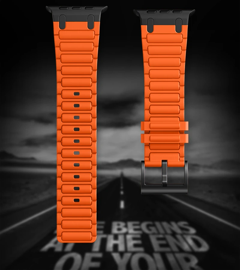 Enhanced Silicone Strap with Modified Metal Integration for Smartwatch Wristbands