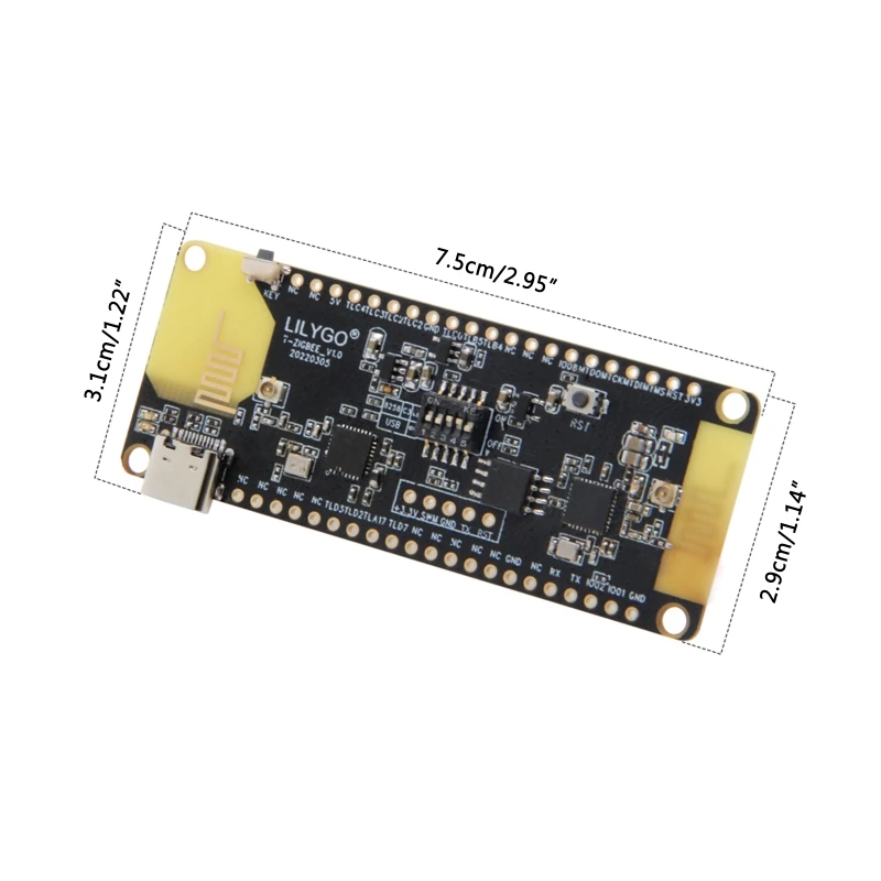 T-Zigbee ESP32-C3 Zigbee   2.4Ghz WIFI  ȣȯ 160Mhz  400KB SRAM 384KB ROM 85DD