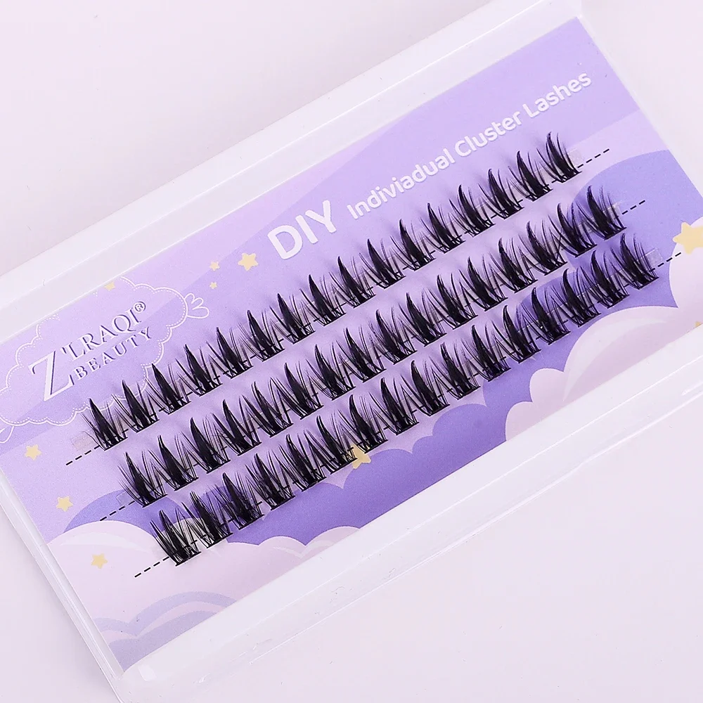 

Individual Lashes 48 Cluster Lovable Sunflower False Eyelash Natural Simulation Trilogy Segmented Self-Adhesive Super Soft Fake