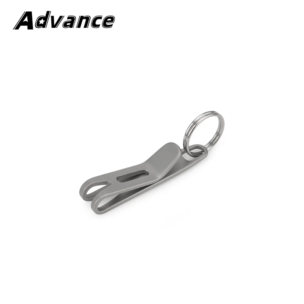 1PC Titanium Clasp Titanium Alloy Key Ring Outdoor EDC Tool Titanium Buckle Hook