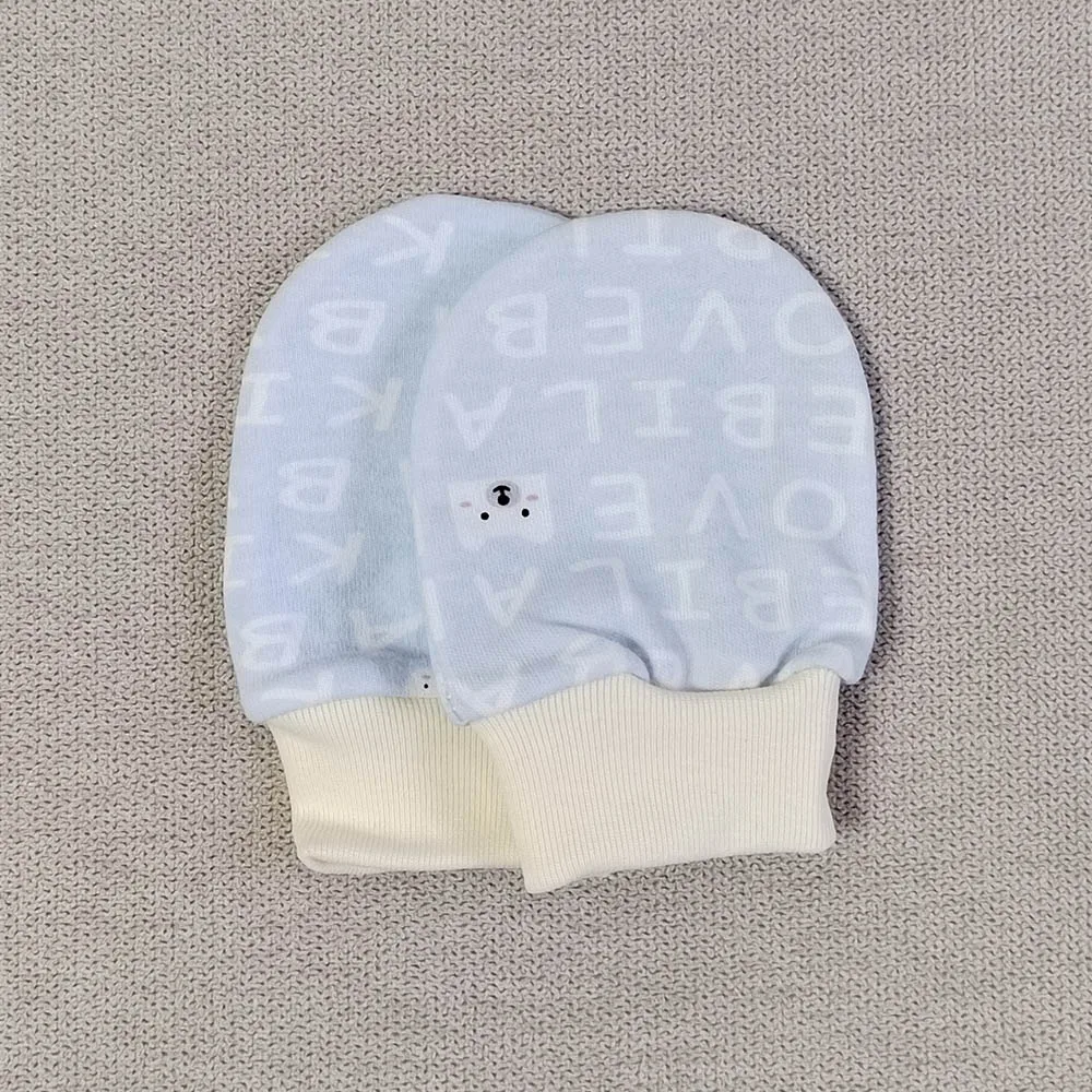 5 Pairs Baby Mittens Newborn No Scratch Mittens For Baby Set Cotton 0-3 Months Baby Gloves For Boy Girl Random Delivery 4
