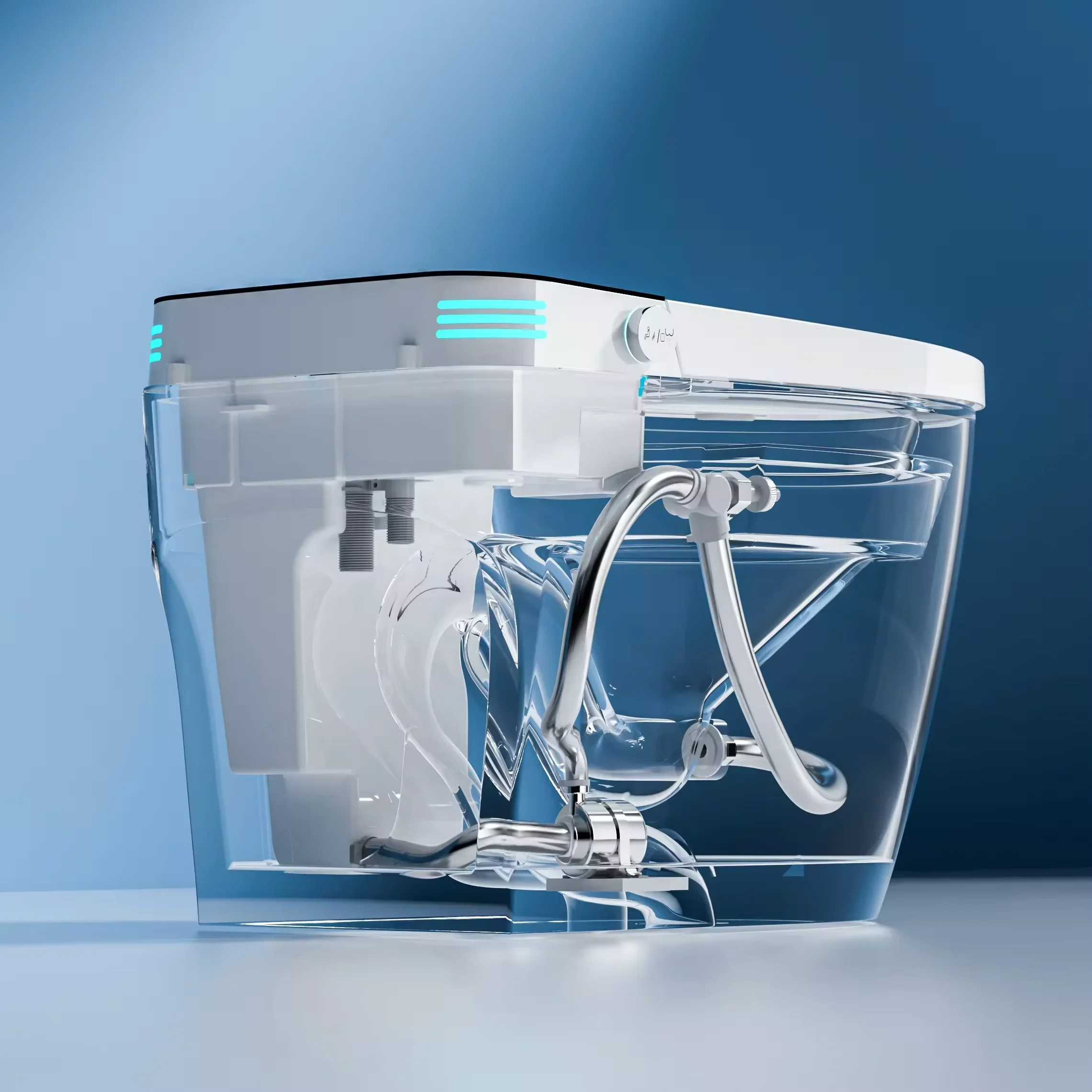 YYHC- Automatic Flush Electric Toilet Bathroom Ceramic WC Intelligent Toilet