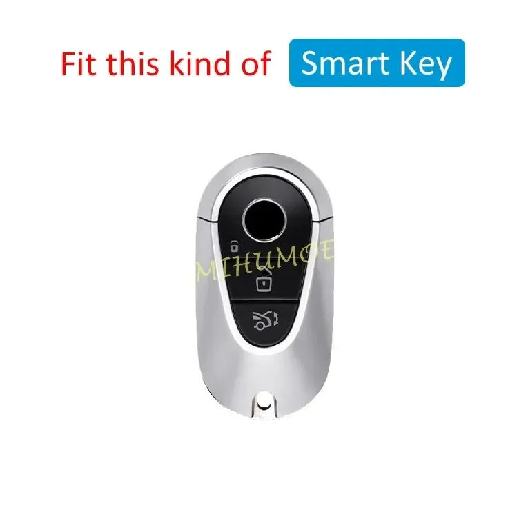 Sleek Black Transparent Car Key Fob Cover