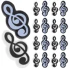 20 Pcs Cute Small Erasers Music Note Pencils for Kids Mini Bulk Students Classroom Symbol 1