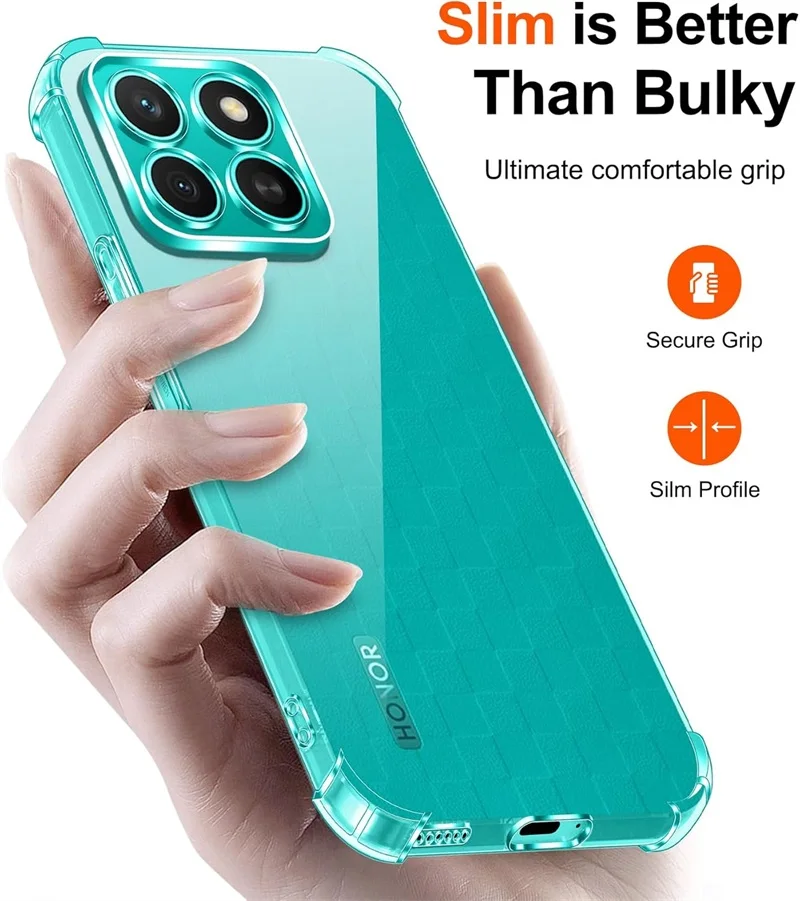 Clear Crystal Shockproof Silicone Soft Case - Transparent Protection s