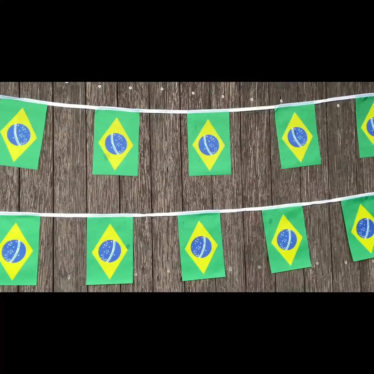 Fanion Vintage Brésil, Grand Format, Banderole Football Seleção Brasileira