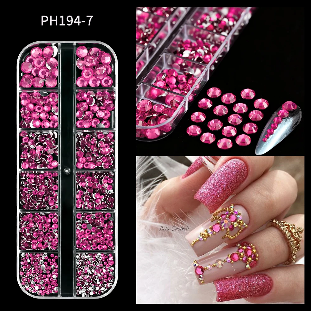 Sparkling Crystal Nail Art Rhinestones Kit with Tools