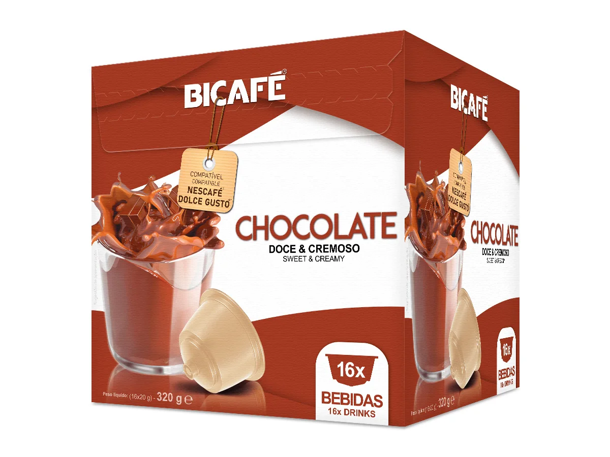 Cápsula De Chocolate Bicafé P/ Máquinas Dolce Gusto*