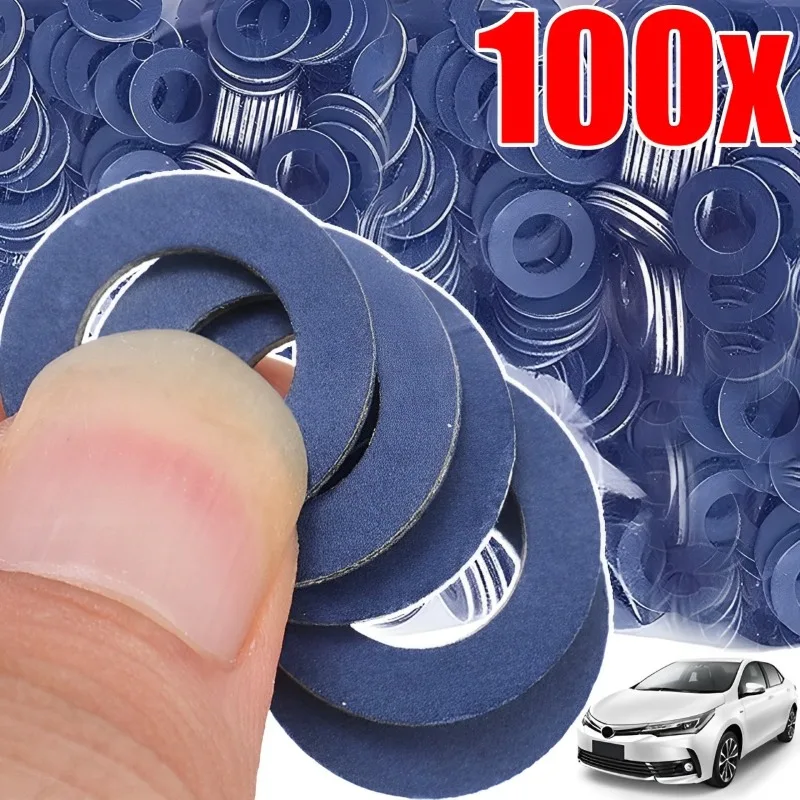 Oil Drain Plug Gasket Oil Drain Plug Seal Washer O Ring Gasket Car Oil Pan Drain Screw Gasket Engine Sump Oil Drain Bolt Seal Gasket 12mm Hole Nut Seal Ring for Toyota Lexus OE# 90430-12031