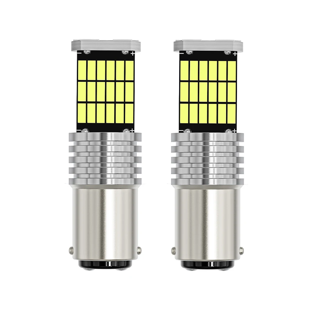 

2pcs 1156 P21W BA15S PY21W BAU15S 1157 P21/5W BAY15D T25 3157 T20 7440 7443 Car LED Reverse Light Bulb 4014 Auto Lamp 12V 6000K