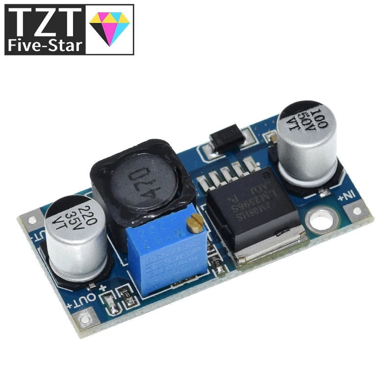 TZT LM2596 DC-DC Step-down Power Supply Module 3A Adjustable Step-down Module LM2596S Voltage Regulator 24V 12V 5V 3V