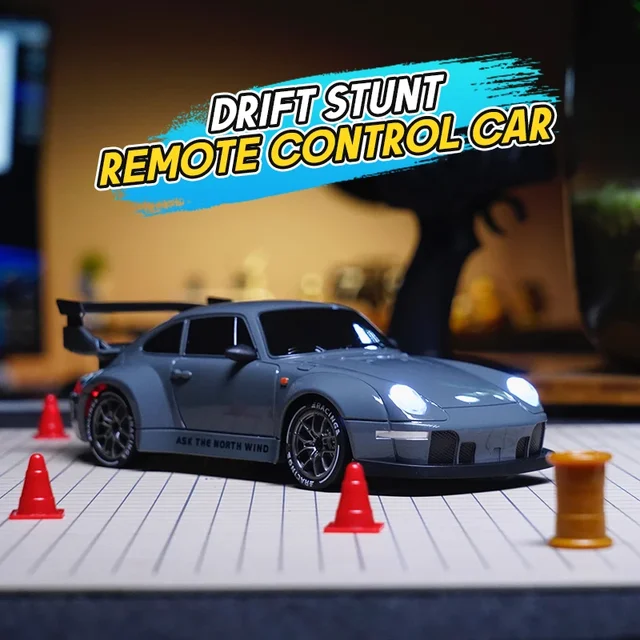RC Mini Car Racing Drift Model 1/24 2.4G RC Vehicle Linkage Light Set Max Speed 20km/h Indoor Toys for Boys Kids Birthday Gifts 2