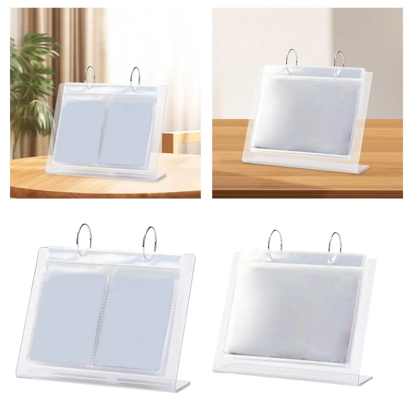 Desktop Acrylic Photo Picture Holder Collection Scrapbook Small Photo for Family Table Photo Display Mini Film