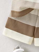 2025 nouveau bébé été Cool respirant tricot col rond T-Shirt + short 2 pièces ensemble tenue pour garçons filles infantile enfant en bas âge vêtements 6