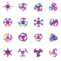 Creativity Hand Spinner Gun Dazzling Color Fingertip Gyro Toys 27 Style Alloy Metal Fidget Kids Stress Relief Funny Toys