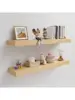 White Oak Floating Shelf for Wall 36 Inch Long Wood Floating Shelves Wall Mounted Thick Wall Shelves for Bedroom Kitchen 1