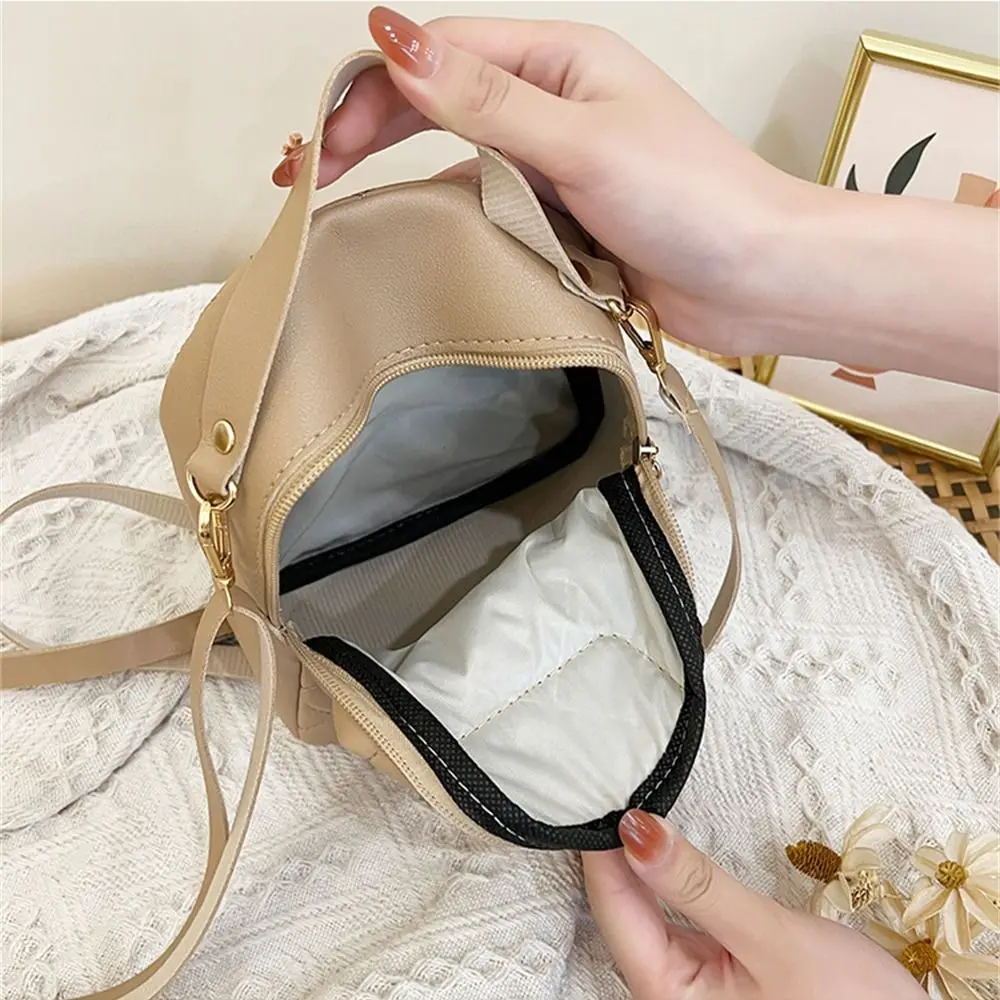Fashion Small Backpack Women Girls Shoulder Bags Grids PU Leather Bag Mini School Bags Casual Rucksack 5