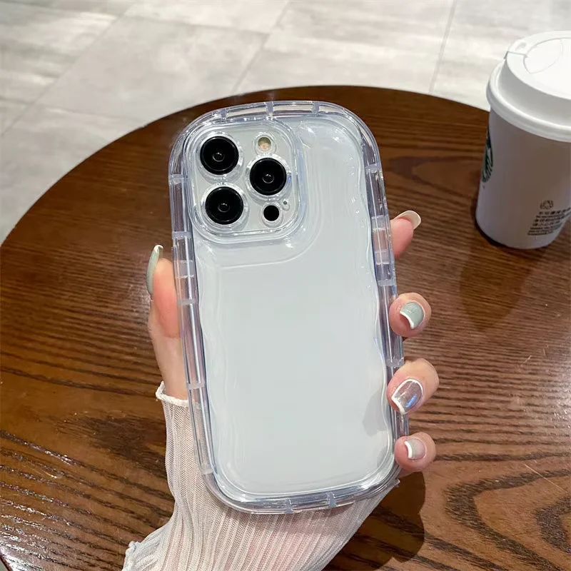 Crystal Clear Airbag Shockproof Phone Case with Camera Protection