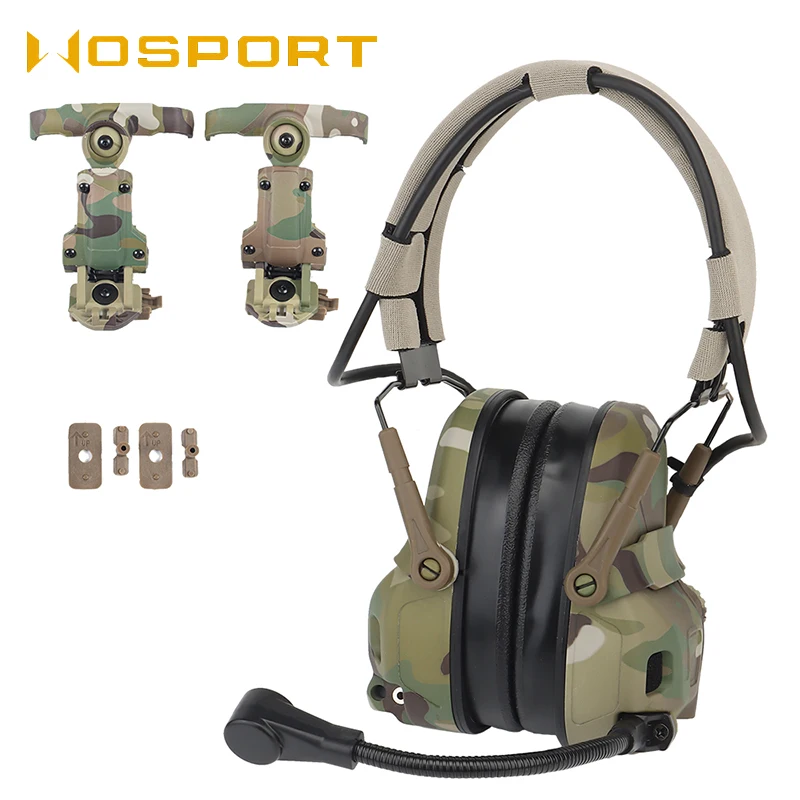 

Wospport Pickup Noise Canceling Tactical Headphones Outdoor Hunting Head Wearing Earmuffs Airsoft Shooting Hearing Protection